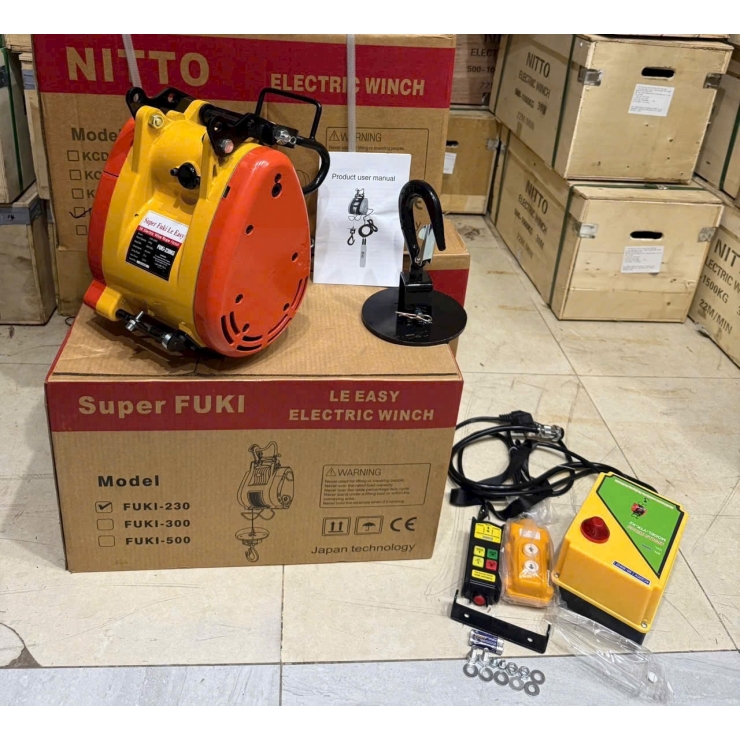 Máy tời treo điều khiển từ xa 230 Kg Fuki Le Easy 