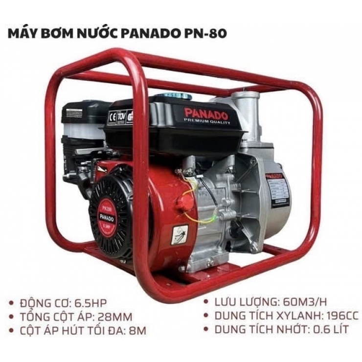 Máy bơm nước 6.5Hp động cơ xăng Panado PN-50