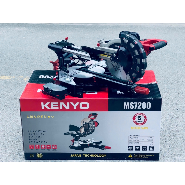 Máy cắt nhôm , gỗ trượt 255m Kenyo MS7200 ( 2000W ) 