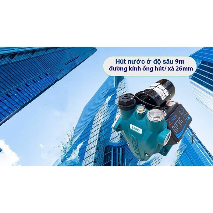 Máy bơm tăng áp điện tử 250W Rymaru RY250F