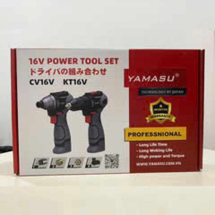 Combo máy khoan bắn vít 16V Yamasu CV16-KT16 Brushless