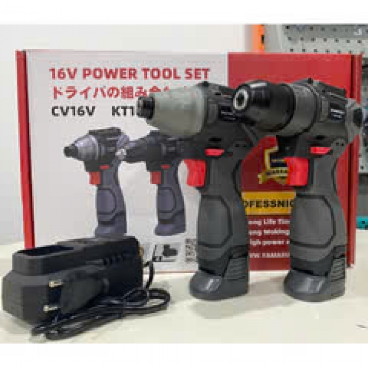 Combo máy khoan bắn vít 16V Yamasu CV16-KT16 Brushless