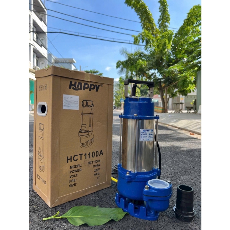 Máy bơm chìm nước thải Inox 1.1kW Happy HCT1100H