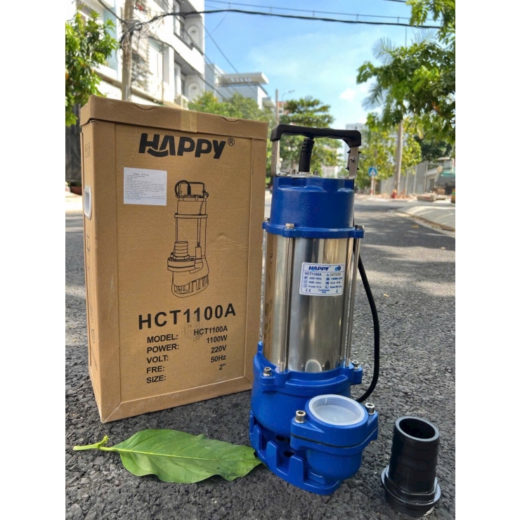 Máy bơm chìm nước thải Inox 1.1kW Happy HCT1100H