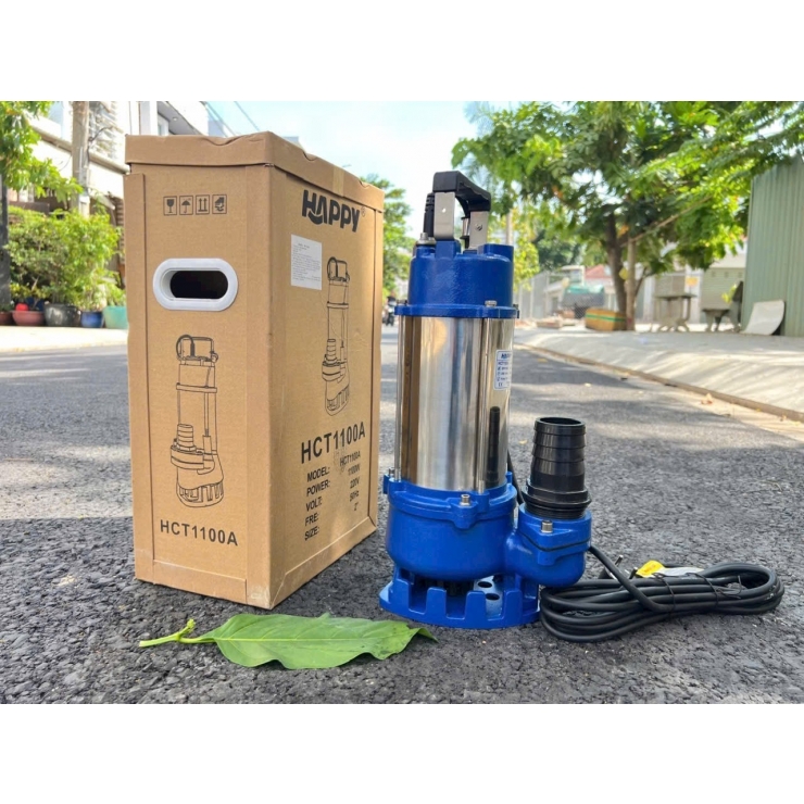 Máy bơm chìm nước thải Inox 1.1kW Happy HCT1100H
