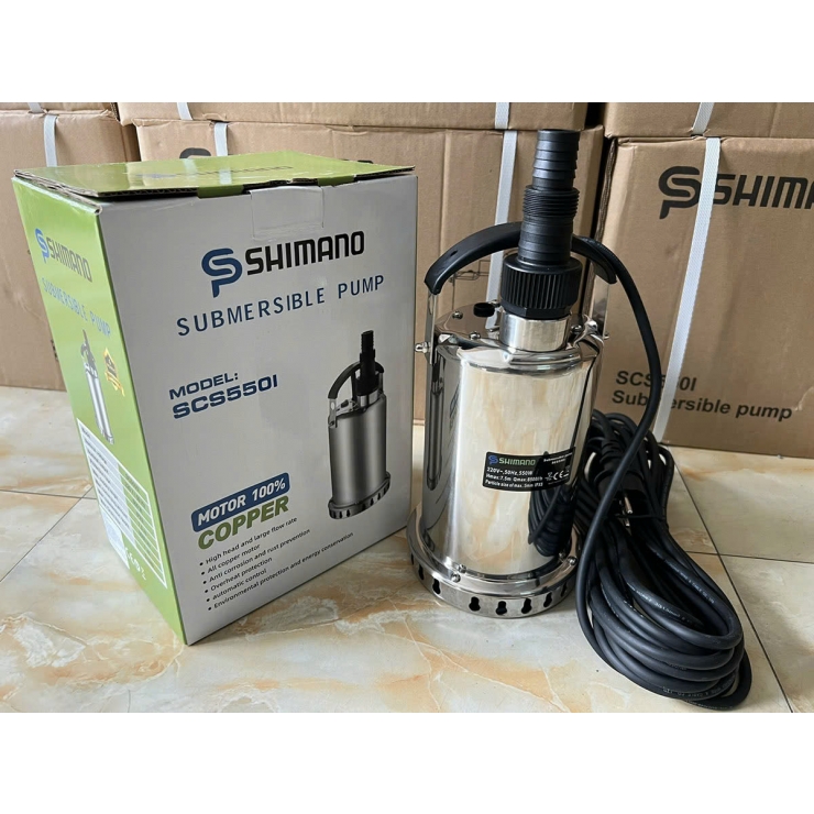 Máy bơm chìm INOX 550W Shimano SCS550I