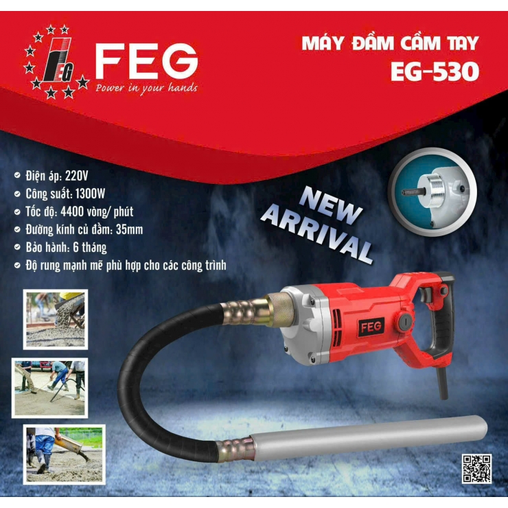 Máy đầm dùi cầm tay 1300W Feg EG-5130