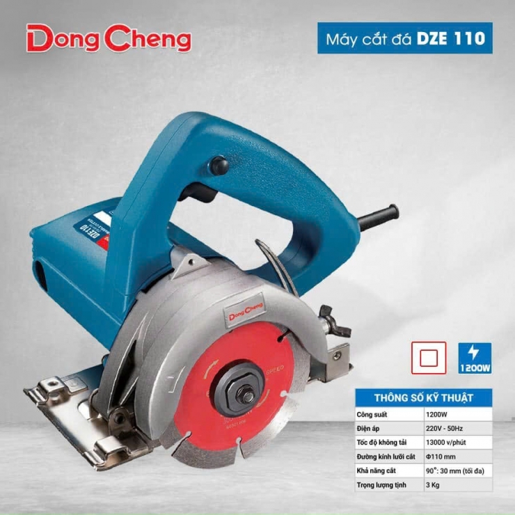Máy cắt gạch 110mm Dongcheng DZE 110S
