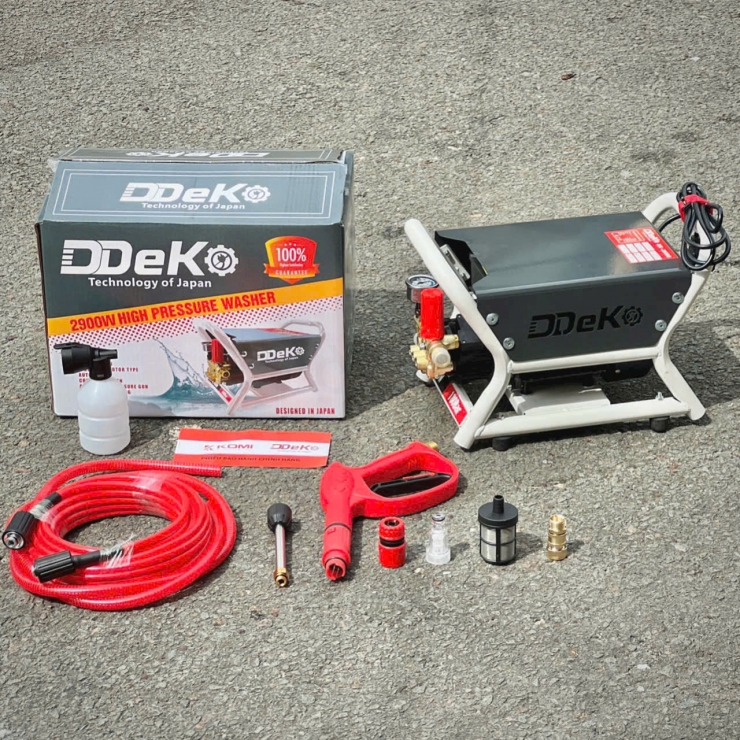 Máy rửa xe chỉnh áp 2.9kW DDeko DK-2900B
