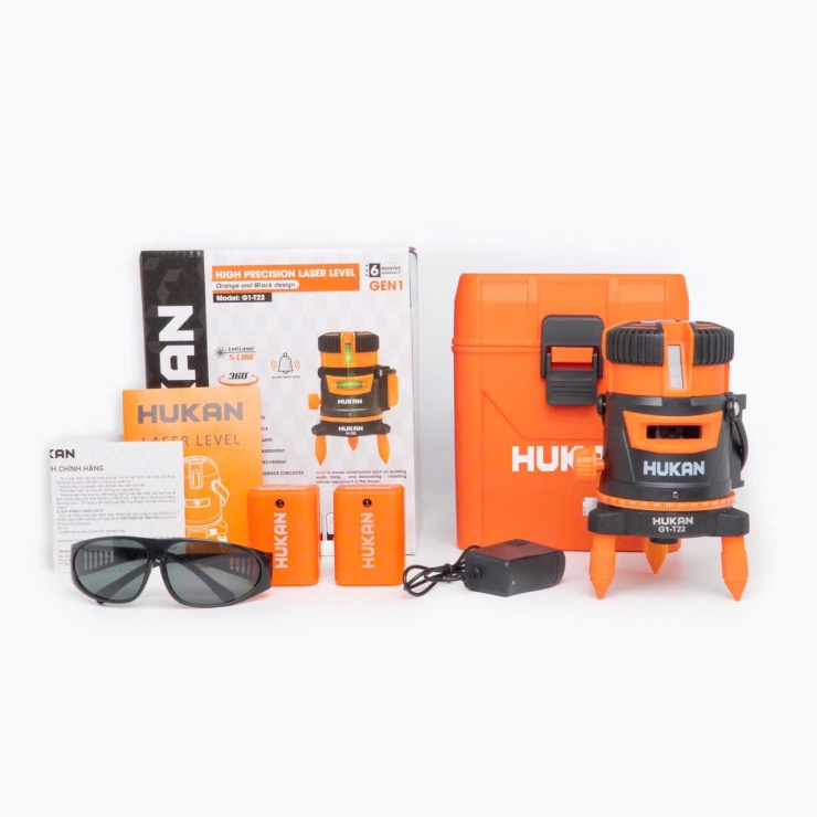 Máy cân bằng Laze 5 tia xanh Hukan G1-T22