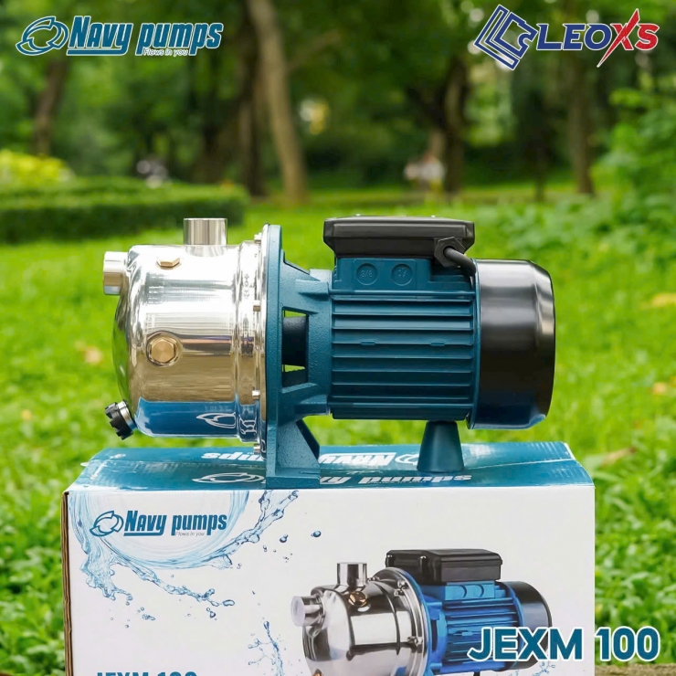Máy bơm đẩy cao 35m đầu Inox Navy JEXM100