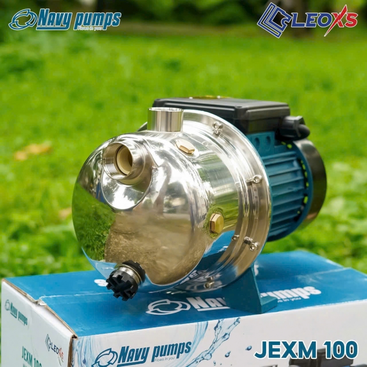 Máy bơm đẩy cao 35m đầu Inox Navy JEXM100
