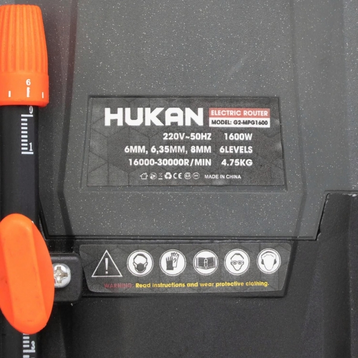 Máy phay chỉnh tốc 2 tay cầm Hukan G2-MPG1600