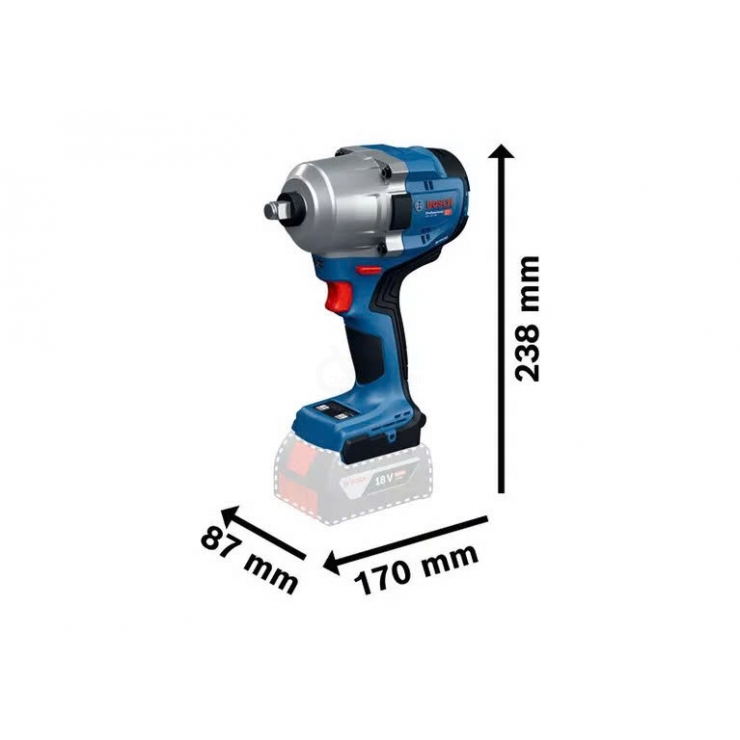 Máy siết bulong 780Nm Pin Bosch GDS 18V-780 Professional ( chưa Pin & Sạc )