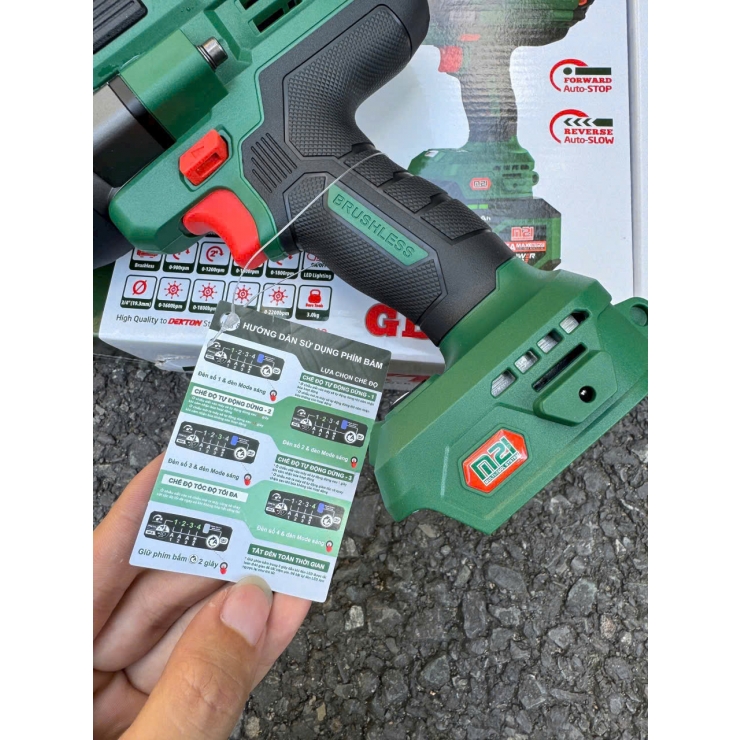 Máy bắn bulong 1650Nm Pin 21V Dekton M21-IW1650PRO ( chưa Pin & Sạc )