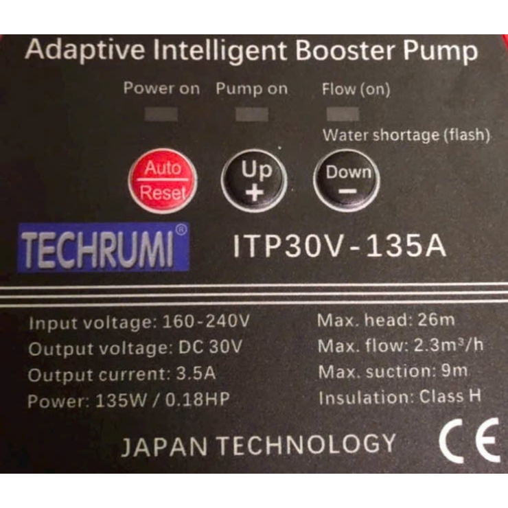 Bơm tăng áp điện tử Techrumi ITP36V-165A 