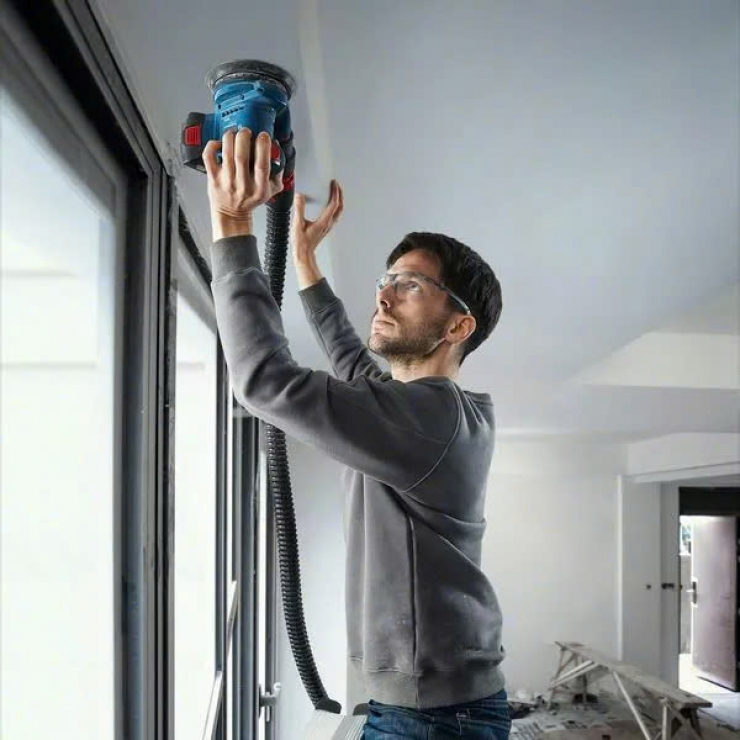 Chà nhám rung tròn Bosch GEX 185-LI Professional ( chưa Pin & Sạc )