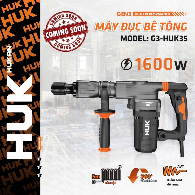 Máy đục 17mm Hukan G3-HUK35 hammer