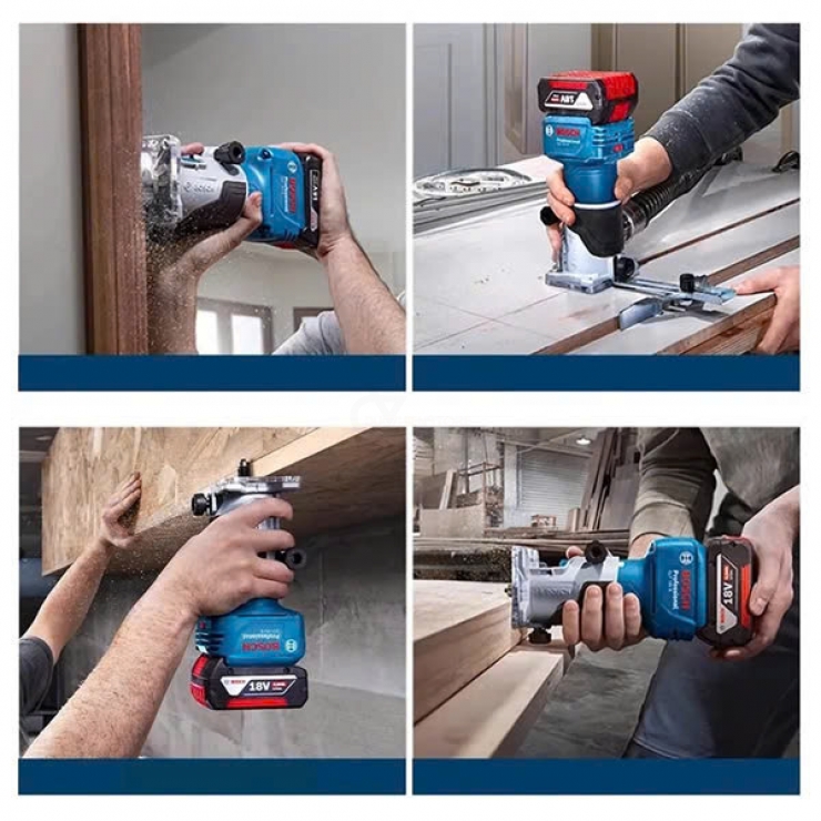 Máy phay 6mm Pin 18V Bosch GLF 18V-8 Professional ( chưa Pin & Sạc )