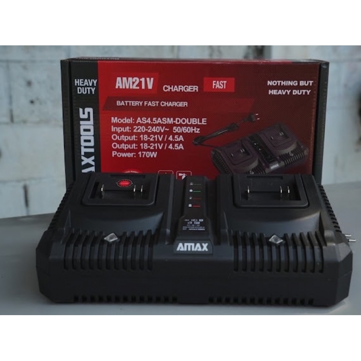 Sạc đôi 4.5Ah Amaxtools AS4.5ASM Double