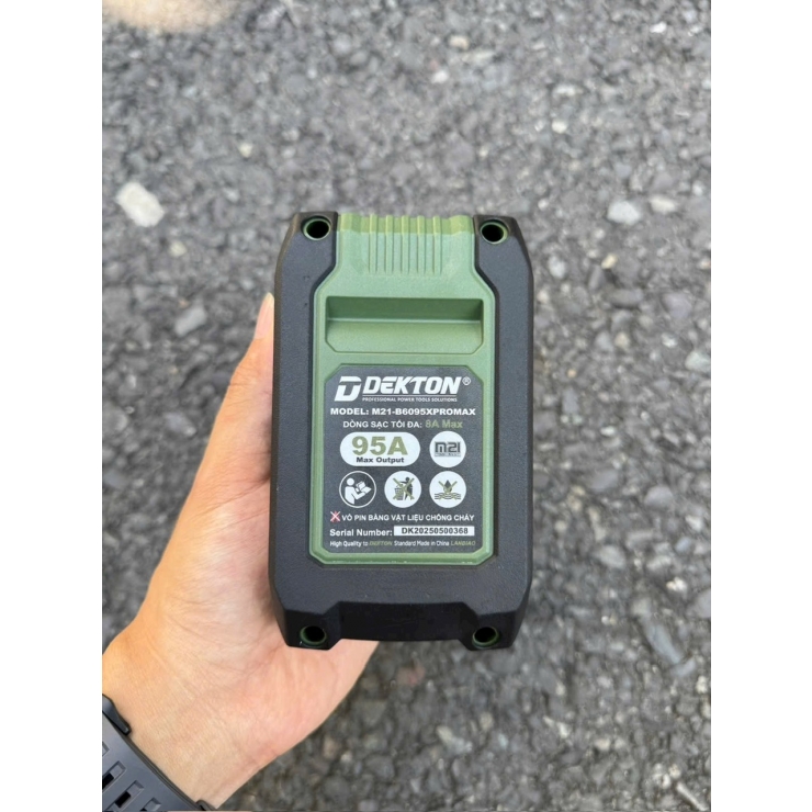 Pin 6A 21V Dekton M21-B6095XPROMAX dòng xả 95A