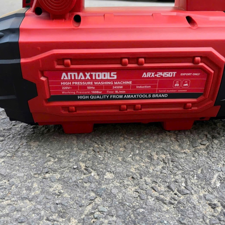 Máy rửa xe chỉnh áp 2450W Amaxtools AMG-2450T
