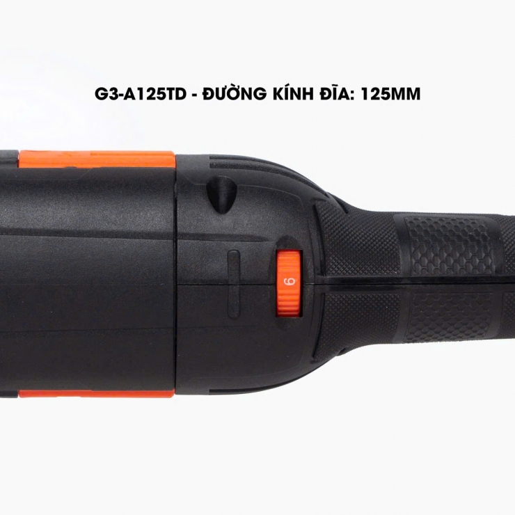 Máy mài tay dài 125mm HUK G3-A125TD ( chỉnh tốc 1200W )