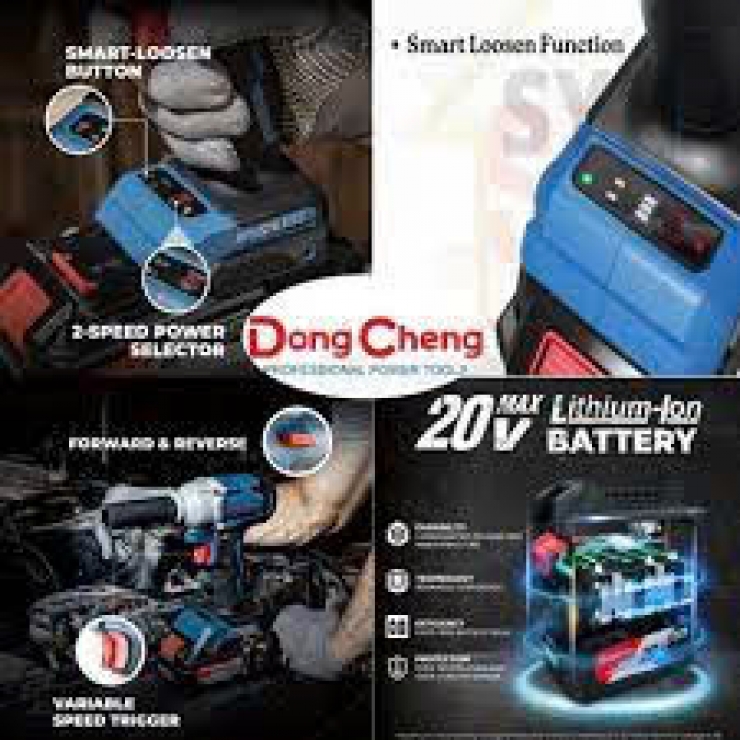 Máy siết bulong 500Nm Pin 20V Dongcheng DCPB 358 ( chưa Pin & Sạc )