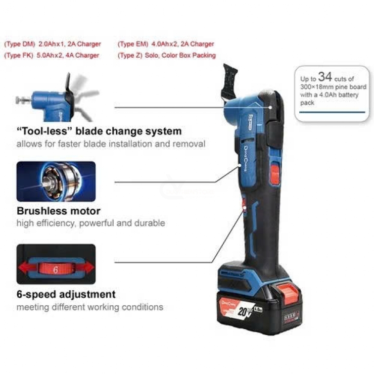 Máy cắt rung 20V Dongcheng DCMD20 ( chưa Pin & Sạc )