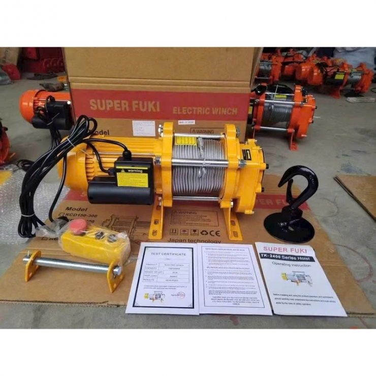 Máy tời nhanh 30m/phút Super Fuki 150/300kg ( 2.2Kw )