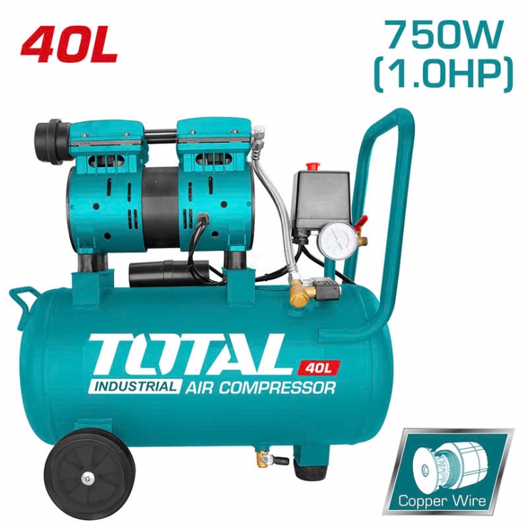 Máy nén khí không dầu 40 lít Total TCS1075402T