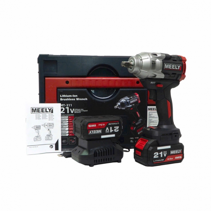 Máy bắn bulong 1100Nm Pin 21V Meely MT311 Hammer ( Bộ )