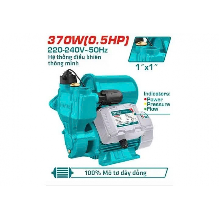 Bơm tăng áp điện tử 370W Total TWP113706