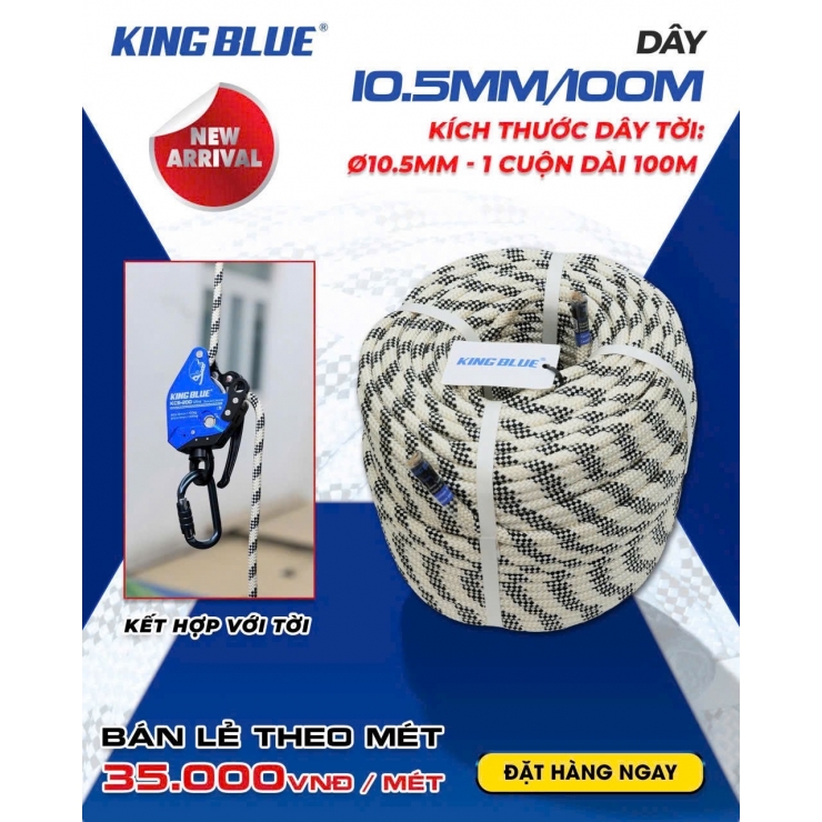 Tời nâng hạ khoan Pin KINGBLUE KCR-200 ( 30-200kg )