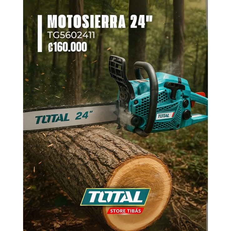 Cưa xích xăng 24inch Total TG5602411 ( 2.4Kw 62cc ) 