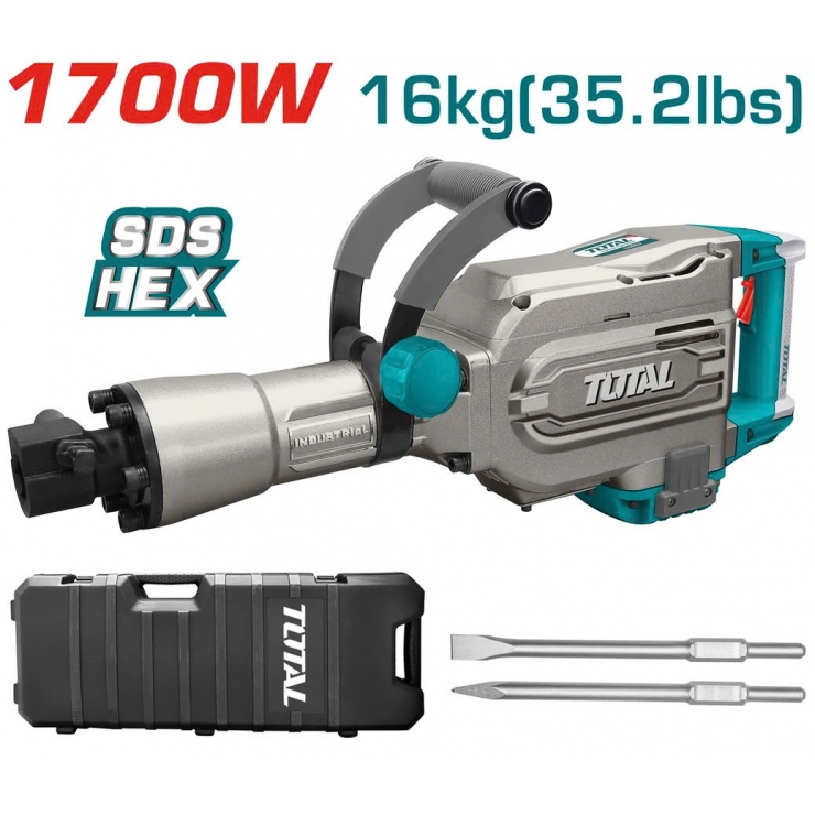 Đục phá bê tông 30mm Total TH215456 ( 1700W 45J )