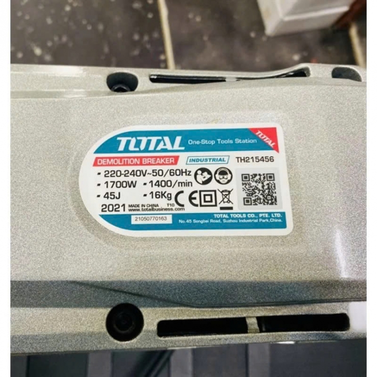 Đục phá bê tông 30mm Total TH215456 ( 1700W 45J )
