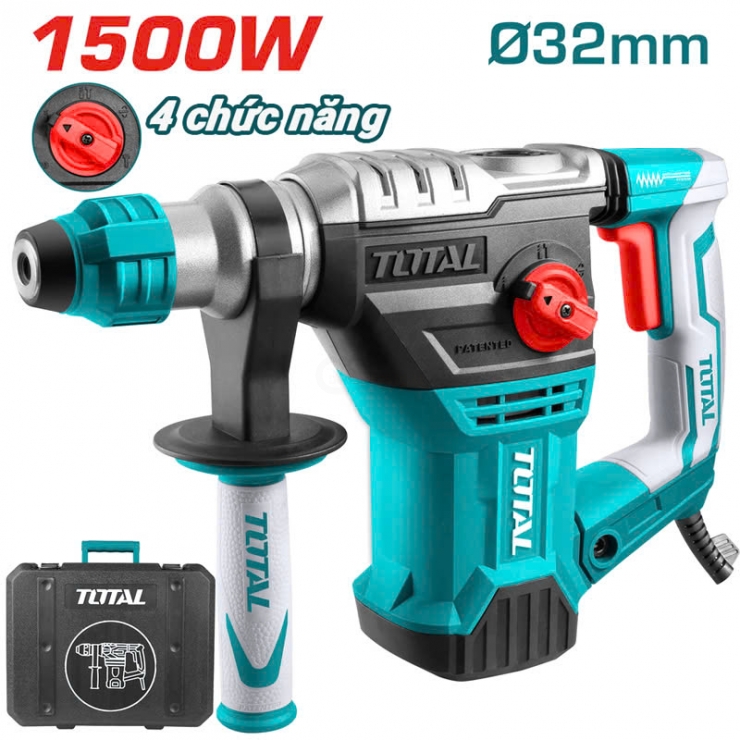 Máy khoan đục 14mm 1500W Total TH1153236 ( 3 chức năng )