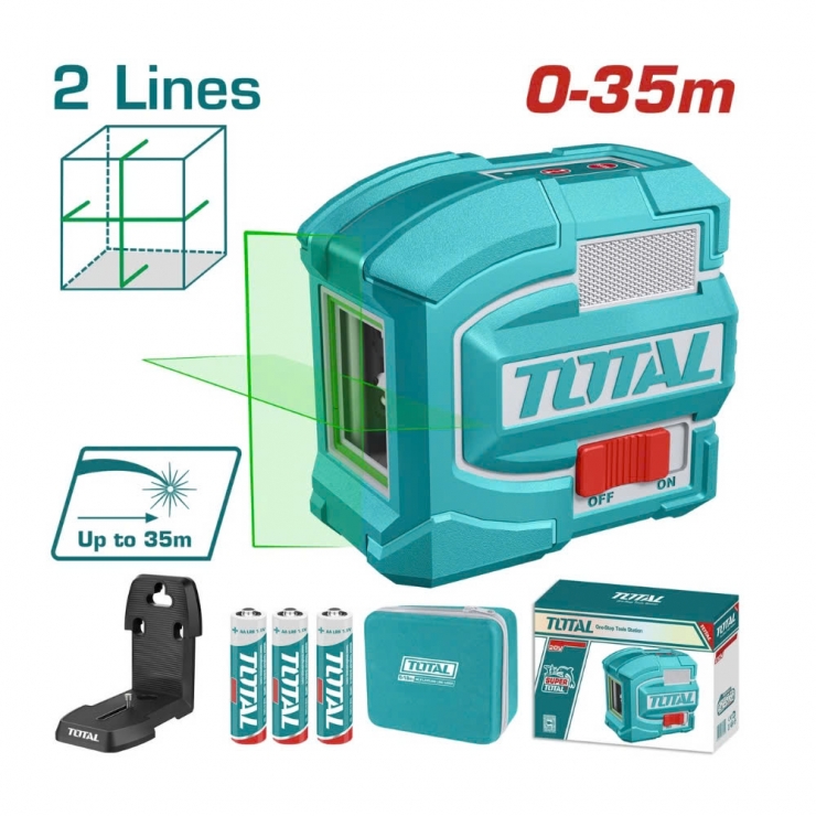 Máy cân mực Laser 2 tia xanh Total TLL156601