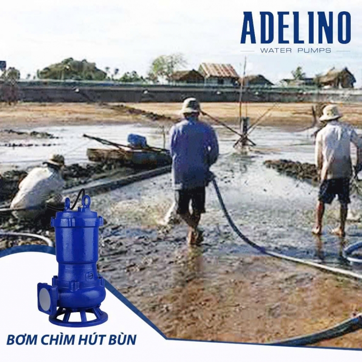 Bơm chìm công nghiệp Adelino AQK15-12 & AQK18-15 ( 3 pha 2.0Hp-3.0Hp )