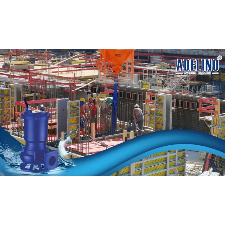 Bơm chìm công nghiệp Adelino AQK15-12 & AQK18-15 ( 3 pha 2.0Hp-3.0Hp )