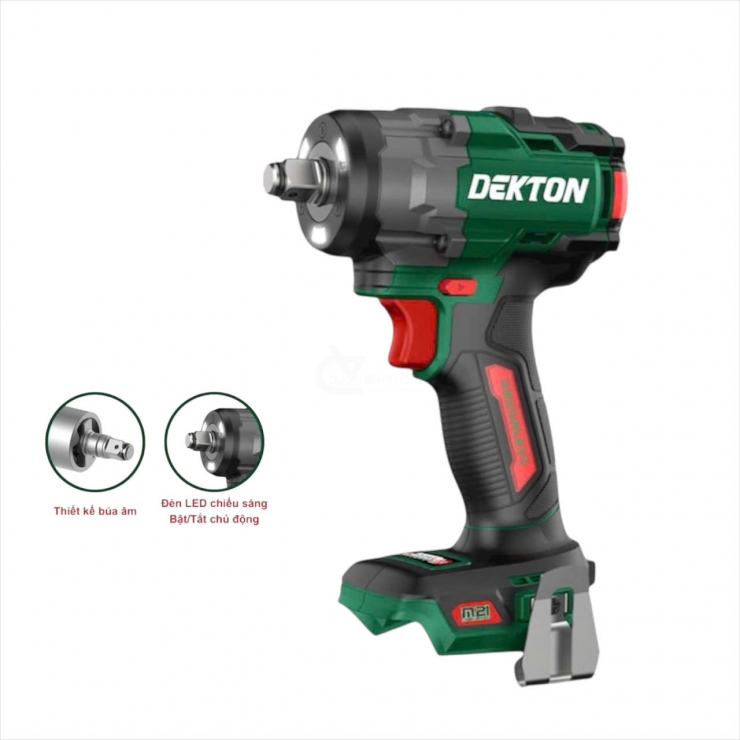 Máy bắn bulong Pin 555Nm Dekton M21-IW555PLUS ( chưa Pin & Sạc )