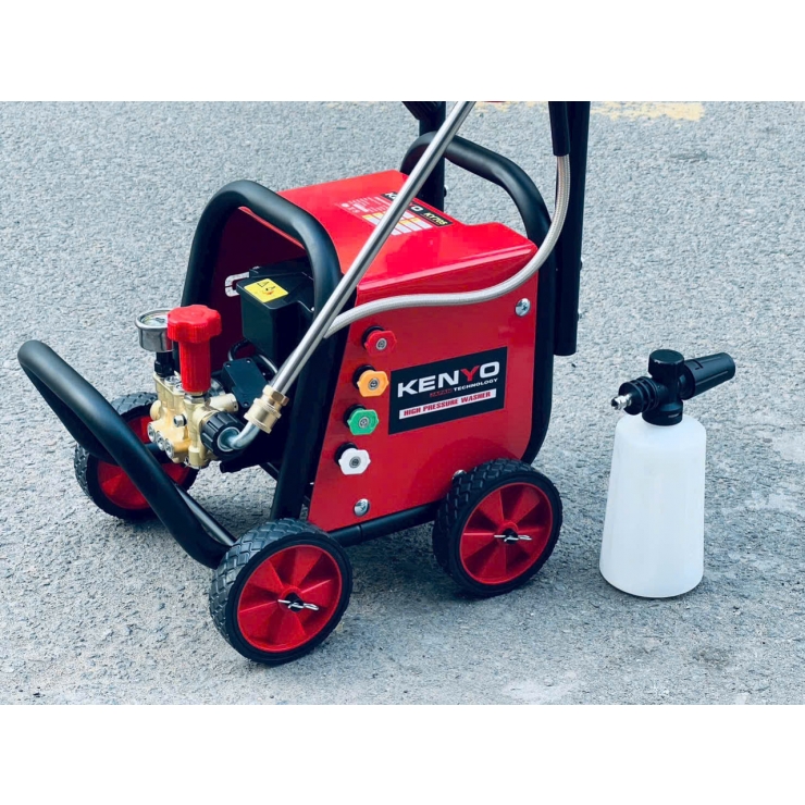 Máy rửa xe chỉnh áp 3.8Kw Kenyo KY-705 xe đẩy