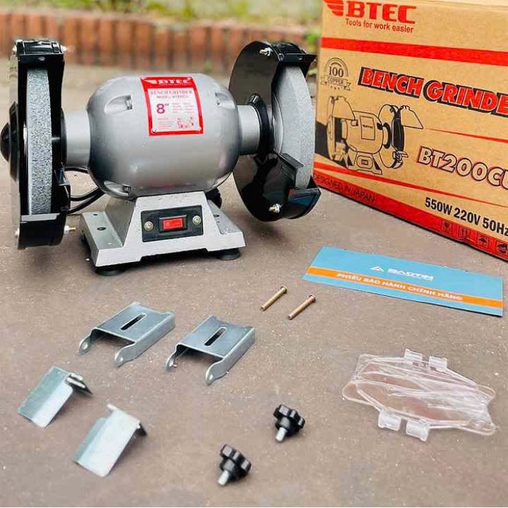 Mài 2 đá 200mm Btec BT200CU 550W