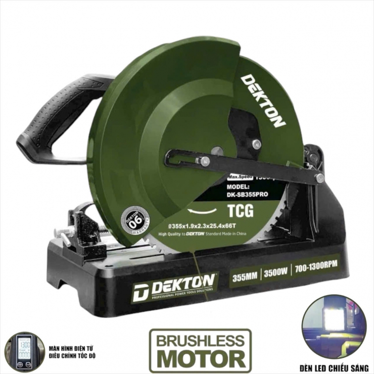 Máy cắt lưỡi hợp kim 355mm Dekton DK-CHR355BL chỉnh tốc