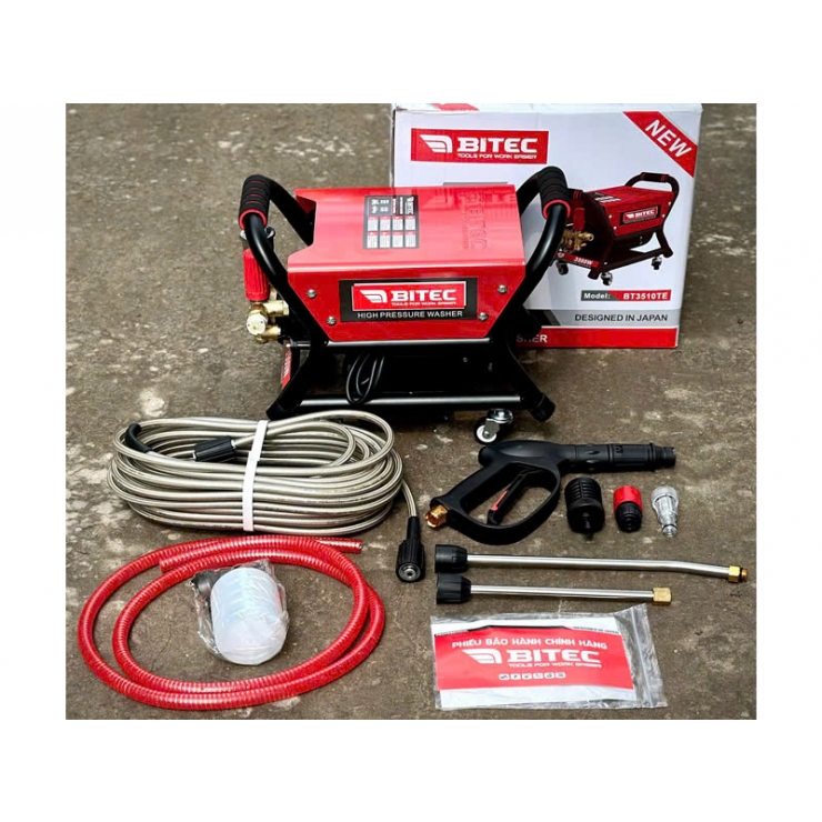 Máy xịt rửa xe 3500W Btec BT3510TE chỉnh áp