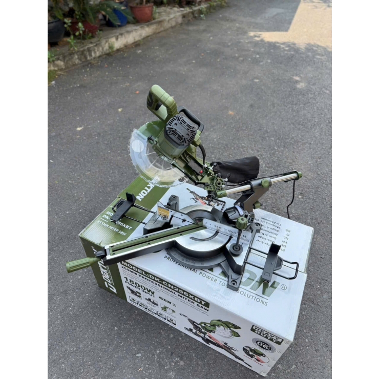 Máy cắt nhôm gỗ ti trượt Dekton DK-CN256XBT lưỡi 255mm