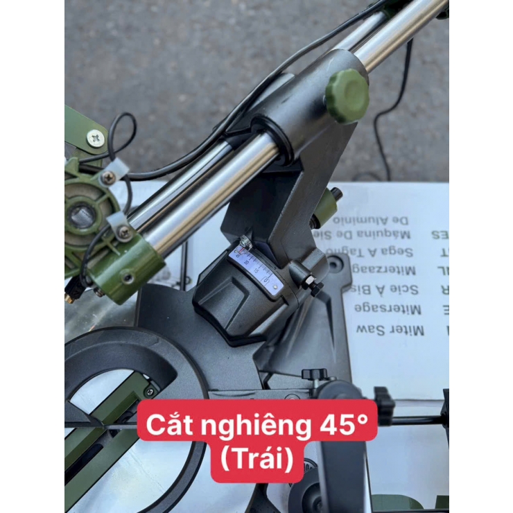 Máy cắt nhôm gỗ ti trượt Dekton DK-CN256XBT lưỡi 255mm