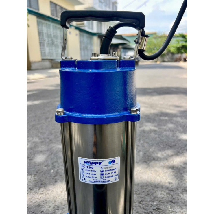 Máy bơm chìm nước thải Inox 2.2kW Happy HCT2200