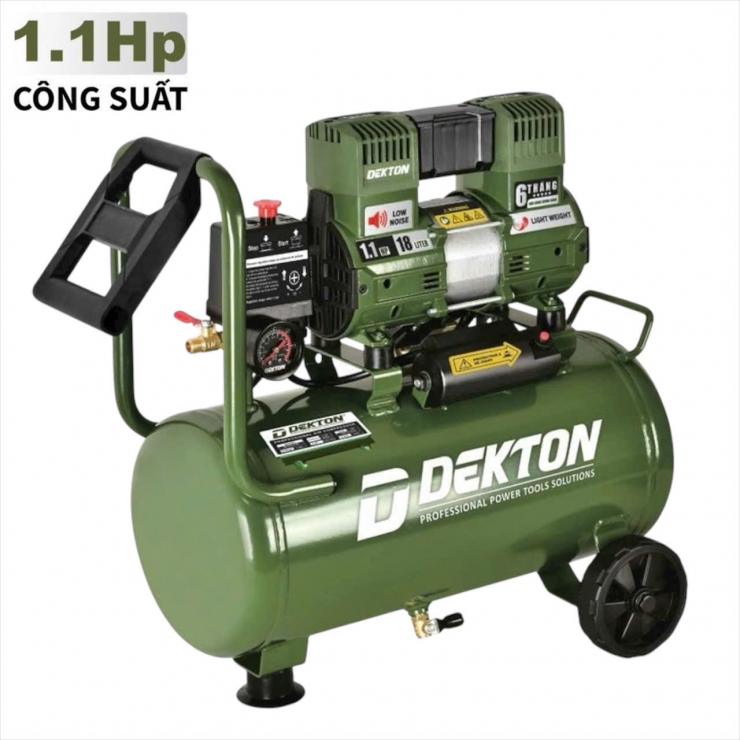 Máy nén khí không dầu 18 lít Dekton DK-AC2918X